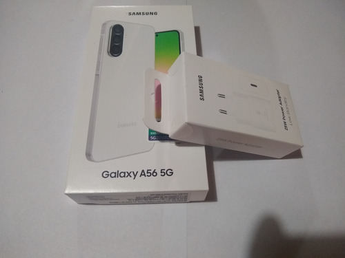 Samsung Galaxy A56 5g Lightgray E/caja Sellada Con Cargador Gris Claro