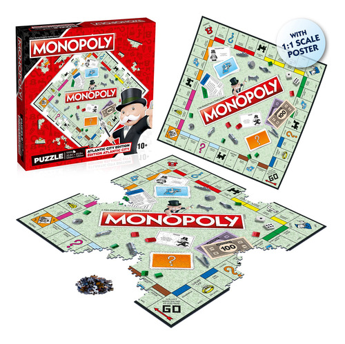 Quebra-cabeça Top Trumps Monopoly Classic 1000 Peças