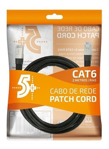 Cabo De Rede Rj45 Cat6 Patch Ótima Conectividade 0181086