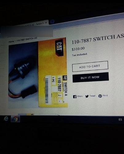 Switch Encendido Caterpillar 1107887 (Usado)