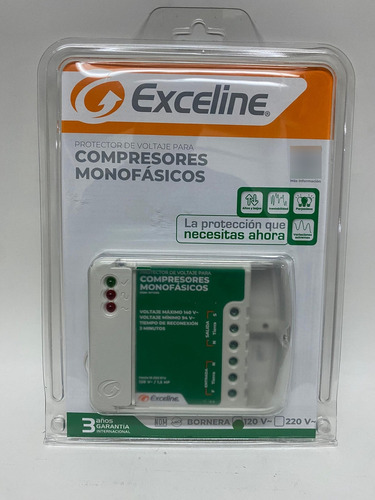 Exceline Protector De Voltaje Para Compresores Monofasicos
