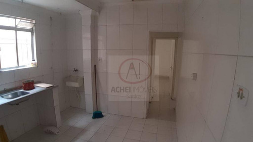 Apartamento Térreo Com 2 Dormitórios À Venda, 70 M² Por R$ 200.000 - Centro - São Vicente/sp Para Reformar!!! Faz A Sua Proposta - Ap10542