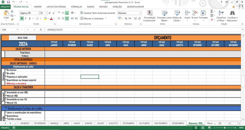 Planilha Planejamento Financeiro