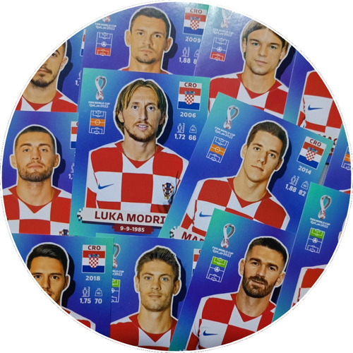 Croacia - Lamina Original Álbum Mundial Qatar 2022