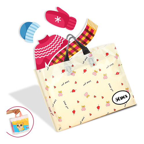 Bolsa Para Boutique Y Regalo,delicado Y Clase 43x35 Cm 50pzs