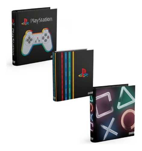 Carpeta Escolar 3 Aros 3x40 Mooving Playstation Cartone