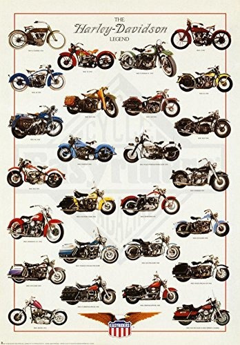 Pósteres - Harley Davidson Leyenda Impresión Del Cartel De 2