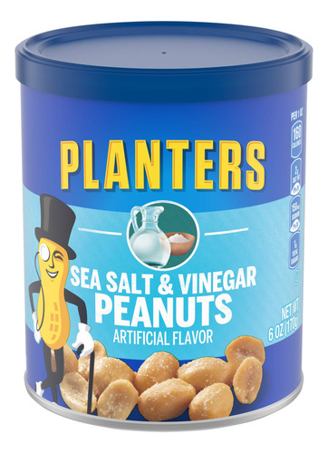 Planters Sal De Mar Y Vinagre Con Sabor A Cacahuetes Con Sal