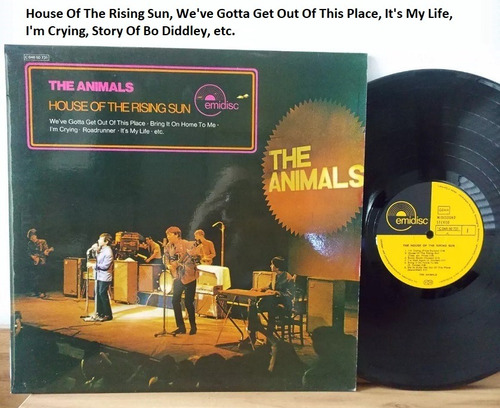 Vinilo The Animals Greatest Hits 1971 Casa Del Sol Naciente