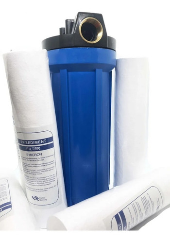 Filtro De Agua Para Tanque Con 5 Repuestos Gratis! 1 Pulgada
