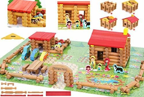 Juegos Troncos De Madera Juguetes Juego De Granja - Juego De