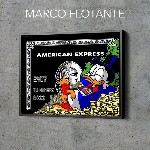 Cuadro Canvas American Express Scrooge Mcduck Grande 90x120c