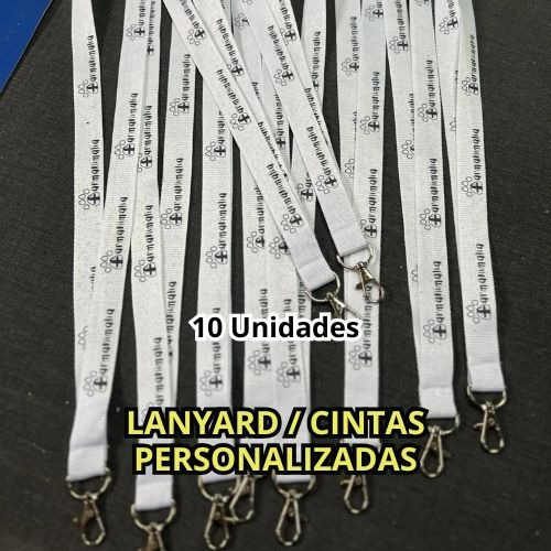 Paquete De 10 Lanyards Personalizados Eventos Empresas