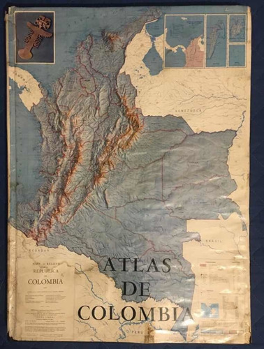 Atlas De Colombia 1966 Buen Etado