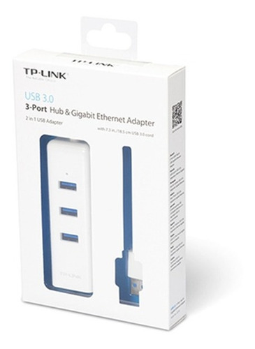 Adaptador Tp-link Usb 3.0 A Lan Gigabit + Hub 3 Puertos Usb