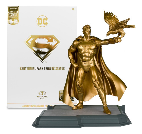 Mcfarlane Sdcc 2024 Superman Centennial Park Tribute Gold