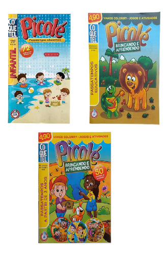 Coquetel Picolé Infantil Passatempos Educativos Edições