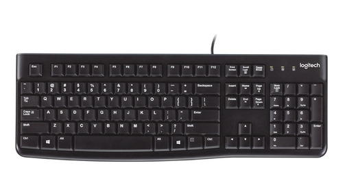 Teclado Logitech K120 Cableado Silencioso Teclas Planas Nnet