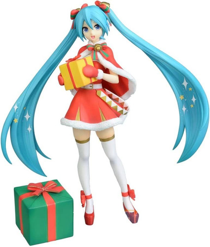 Sega Hatsune Miku Super Premium Figura De Acción Navid...