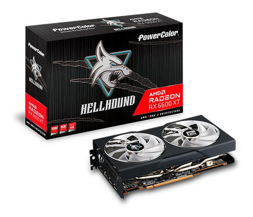 Placa de vídeo AMD PowerColor Hellhound Radeon RX 6600 Series RX 6600 XT 8GB