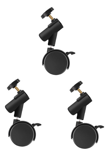 3pcs Ruedas De Soporte De Luz De Servicio Pesado Con 19 Mm