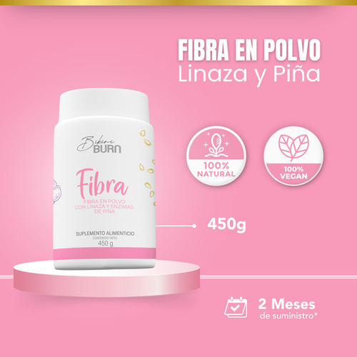 Fibra | Bikini Burn Linaza Dorada Con Nopal Enzimas De Piña Piña