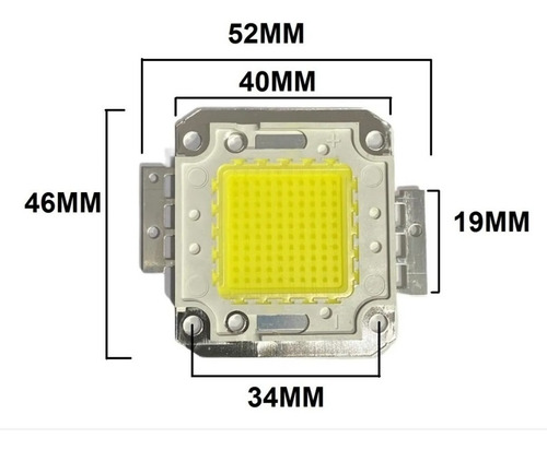 Led Potencia 100 Watts Blanco Frio Smd Power Led 32v 100w