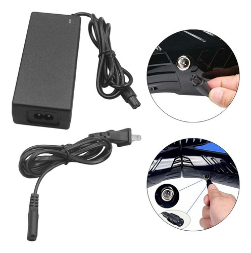 De 42v 2a, Conector En Línea De 3 Puntas Para Patinete
