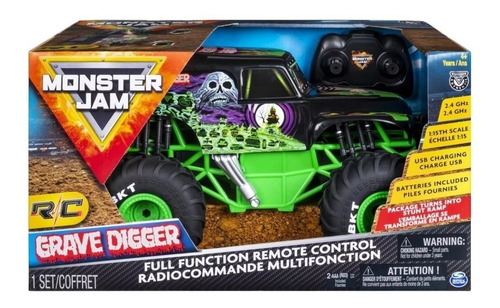 Imagen 4 de 9 de Spin Master Monster Jam Freestyle Force - 1:24 - Verde oscuro - Grave Digger