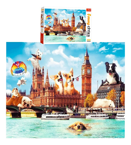 Puzzle Rompecabezas 1000 Piezas Trefl Perros En Londres Sk