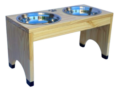 Comedero Elevado Para Perros - Bowls Acero Inox. Grande 30cm