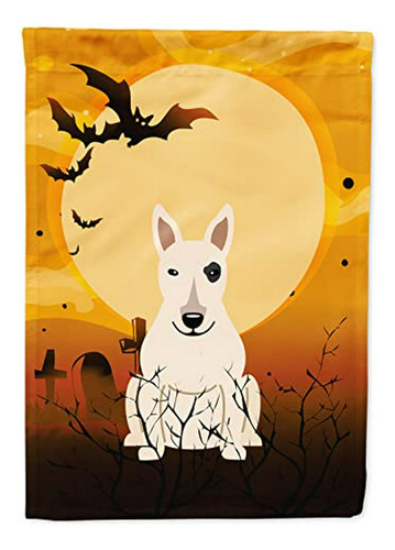 Bandera Jardín Bull Terrier Halloween.