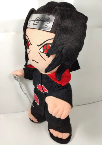 Imagen 3 de 4 de Muñeco De Peluche Itachi Naruto 34cm Hyuga Sharingan