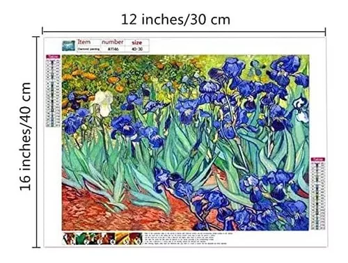 Pintura Con Diamantes 5d - 2 Cuadros Van Gogh 30x40cm