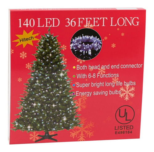 Serie Luces Led Navideñas Para Árbol 10.9 Metros 140 Luces