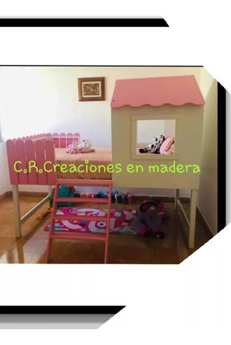 Cama De Alto Montessori Forma De Casita