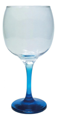 Taça Gin Tônica Haste Colorida 615ml - Allmix Cor Azul