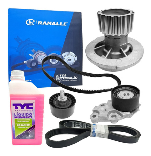 Kit Distribucion Bomba Poliv Chevrolet Aveo 1.6 16v