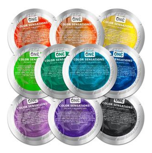 Condones De Colores One Color Sensations 24 Piezas