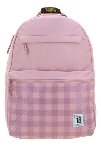 Mochila Grande Chenson 1818 Crazy Colors Rosa Dama Juvenil