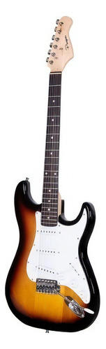 Guitarra Eléctrica Parquer St100 Stratocaster De Tilo 2019 Sunburst Laca Con Diapasón De Palo De Rosa