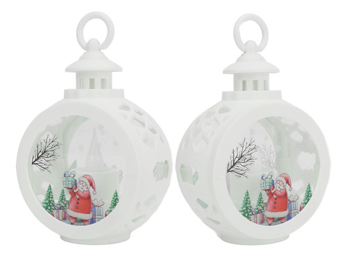 Farol Navideño Vintage Con Textura Exquisita Para Colgar, Fe