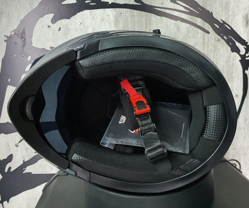 Imagen 8 de 10 de Casco Abatible R7 Racing Unscarred Doble Mica Gris