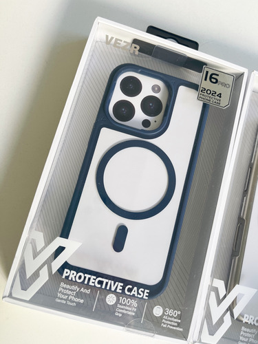 Funda Iphone 16 Pro Compatible Con Magsafe Transparente Magsafe