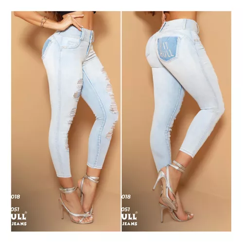Calça Jeans Feminina Cropped Pitbull Lançamento Ref 65051
