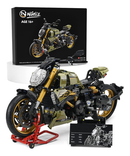 Kit De Construcción De Juguetes Para Motocicletas Nifeliz Ti