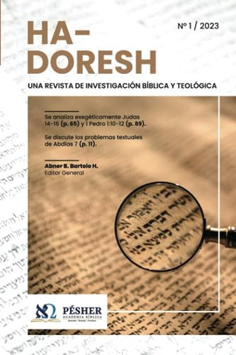 Libro : Ha-doresh 1 Una Revista De Investigacion Biblica Y.