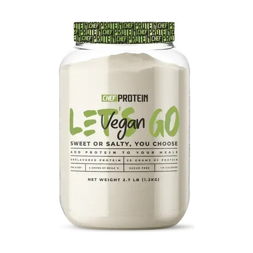 Vegan Go Chef Protein 1,28kg Suplemento  Dulce Y/o Salado