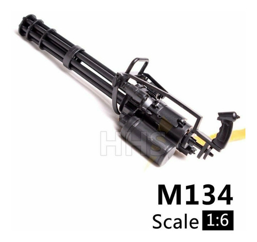 Gatling - M134, Arma Escala 1/6 Action Figure Já Vem Montada