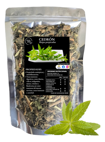 Cedrón En Hojas Secas Para Infusión 200g